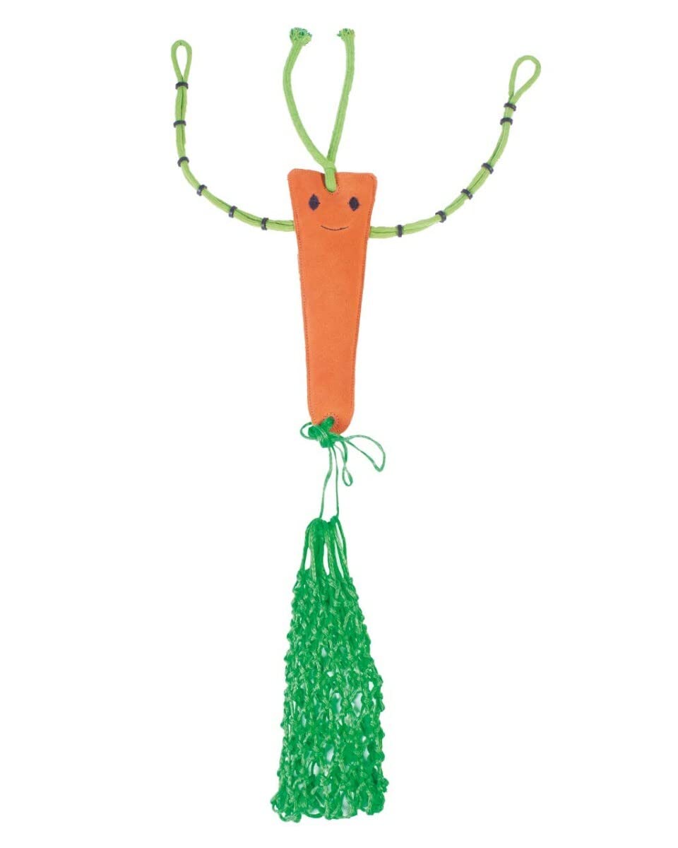 Countrypride Relax Horse Toy Made on Leather Stable Carrot with Haynet