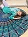 Round Beach Tapestry hippie/Boho Mandala Beach Towel Blanket Indian Cotton Bohemian Round Table cloth Mandala Decor/Yoga Mat Meditation Picnic Rugs 72 inch Circle