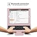 Pasonomi iPad pro 12.9 Keyboard Case, Folding PU Leather Folio Cover Case & Detachable Wireless Bluetooth Keyboard, Soft PU Leather Provide 360° Protect, Compatible with iPad pro 12.9 inch 2015/2017