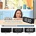 DreamSky Projection Alarm Clock Radio with USB Charging Port and FM Radio, 2 Inches Large Led Number Display with Dimmer, Snooze, Sleep Timer,12 Hr Display, Plug in Clock.