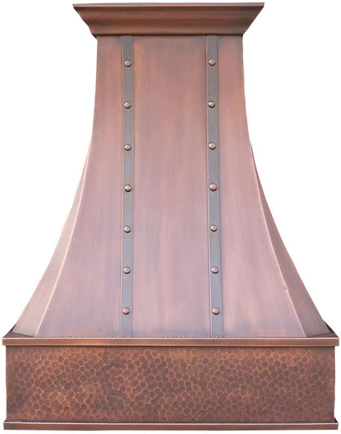 SINDA 36"Wx48"H Wall Mount, Custom Hammered Copper Range