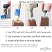 Chair Levelers - 16 Pack - Adjusting Felt Pads for Chair Legs and Furniture - Table Leveling Feet - 1/4-20 Adjustable Furniture Foot with t-nut and Instructions