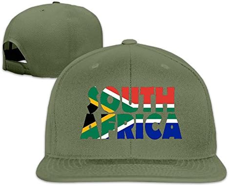 ForestGreen Male/Female South Africa Cotton Flat Snapback Baseball Caps Adjustable Mesh Hat Hat One Size Fits Most