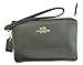 Coach Crossgrain Leather Corner Zip Wristlet Black F54626IMBLK