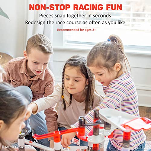 Marble Genius Marble Run Racing Set 200Piece Marble Run Racing Set