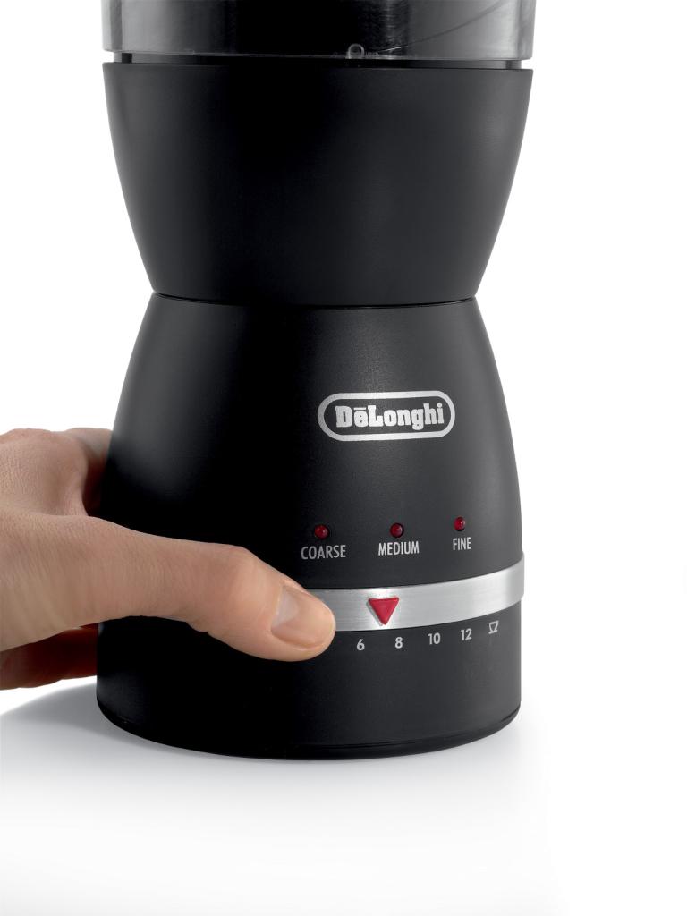 DeLonghi KG49 Electronic CoffeeBean Grinder with 3 Grind Settings