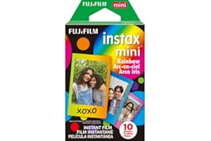 Fujifilm Instax Mini Film Variety Pack – Contact Sheet, Stone Gray, Sprinkles, Rainbow, Pink Lemonade, Mermaid Tail – (10 She
