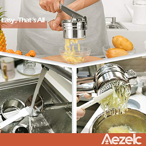 Aezek Potato Ricer and Masher, Makes Light and Fluffy Mashed Potato
