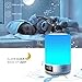 KEYNICE LED Table Lamp, Touch Bedside Lamp with Bluetooth Speaker, Night Light Lamps for Bedroom, Dimmable Warm White Light & RGB Color Changing Desk Light, Gift for Men Women Teens Kids Children