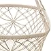 Sorbus Baby Crib Cradle, Hanging Bassinet and Portable Swing for Baby Nursery, Macramé Rope Fringe Measures 35