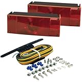 Blazer C6285 Rectangular Low Profile Submersible Trailer Light Kit - Red (Automotive)