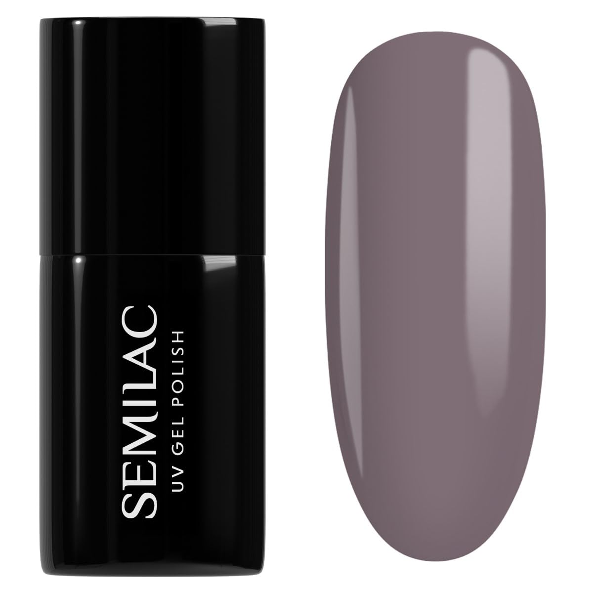 Semilac UV Hybrid Nail Polish, Number 017, 7 ml, Grey
