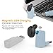 Bluetooth Headphones,Mini Ultralight V4.1 Wireless Mini Invisible Car Headset [Magnetic Charging] Single In Ear Earpiece Smallest Wireless Bluetooth Earbud Earphone with HD Mic. (Black)