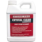 Stone Pro Crystal Clean - Surface Cleaner &amp; Sealer, Concentrate 32 oz Quart