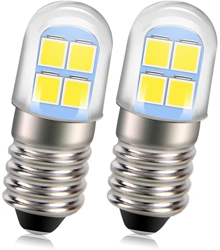 25 New Warm White Screw Base LED Lamp Light Bulbs 6v 6.3v 8v replace