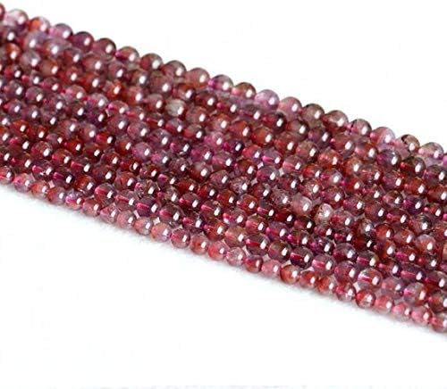 Beads Gemstone 1 Strands Natural Purple Red Auralite Super 23 Crystal Small Round Loose Beads 4mm 15.5 Inch Long 05153 Code-HIGH-23485