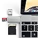 Satechi Aluminum Type-C Micro/SD Card Reader - Compatible with 2021 MacBook Pro M1 Pro & Max, 2020 MacBook Pro/ Air M1, 2021 iPad Pro M1 and More (Silver)