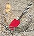 Bobbi Jean's Silicone Stainless Steel Kitchen Food Cooking Tongs & Spatula, 3pc Set 9 & 12 Inch Red
