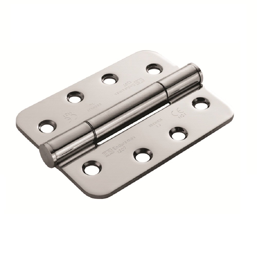 100 X 75 X 3MM CONCEALED BEARING TRIPLE KNUCKLE HINGE GRADE 14 CW SCREWS (PAIR) - RADIUS