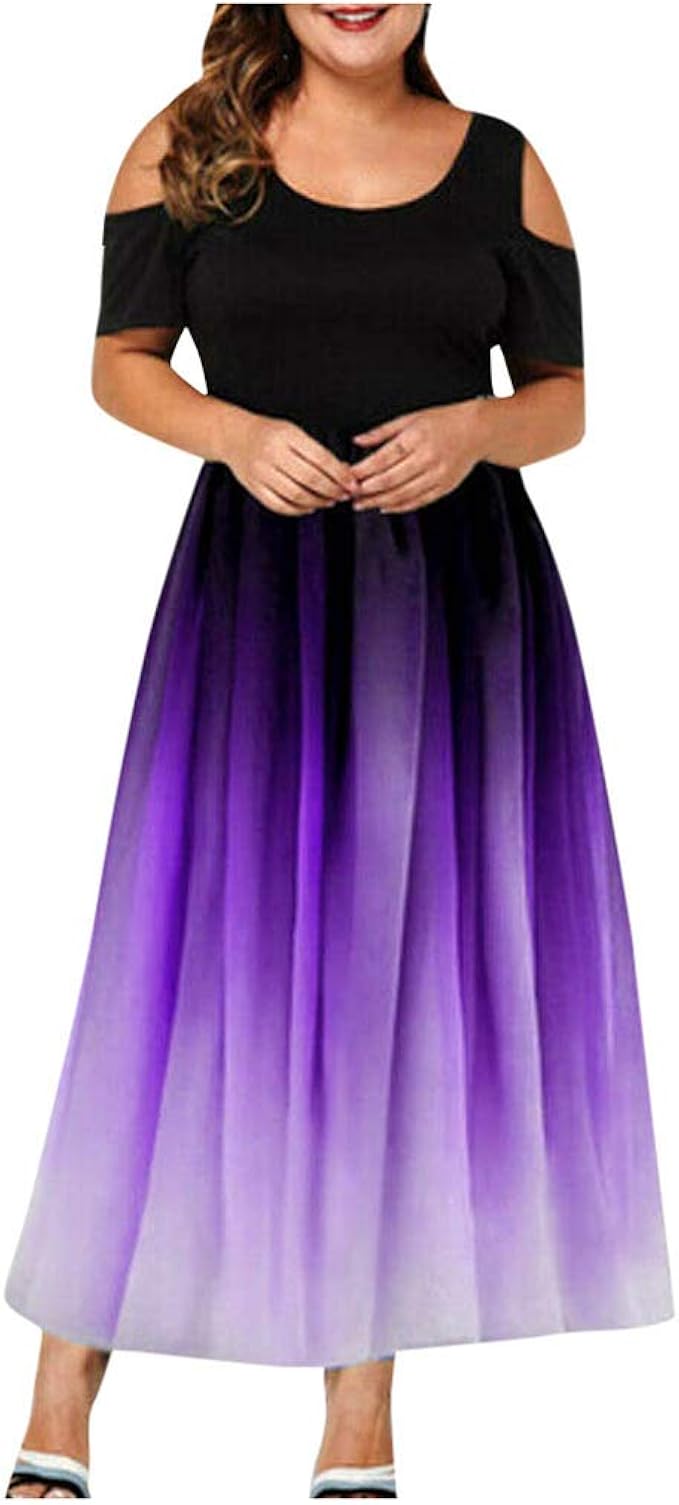 plus size purple cocktail dress