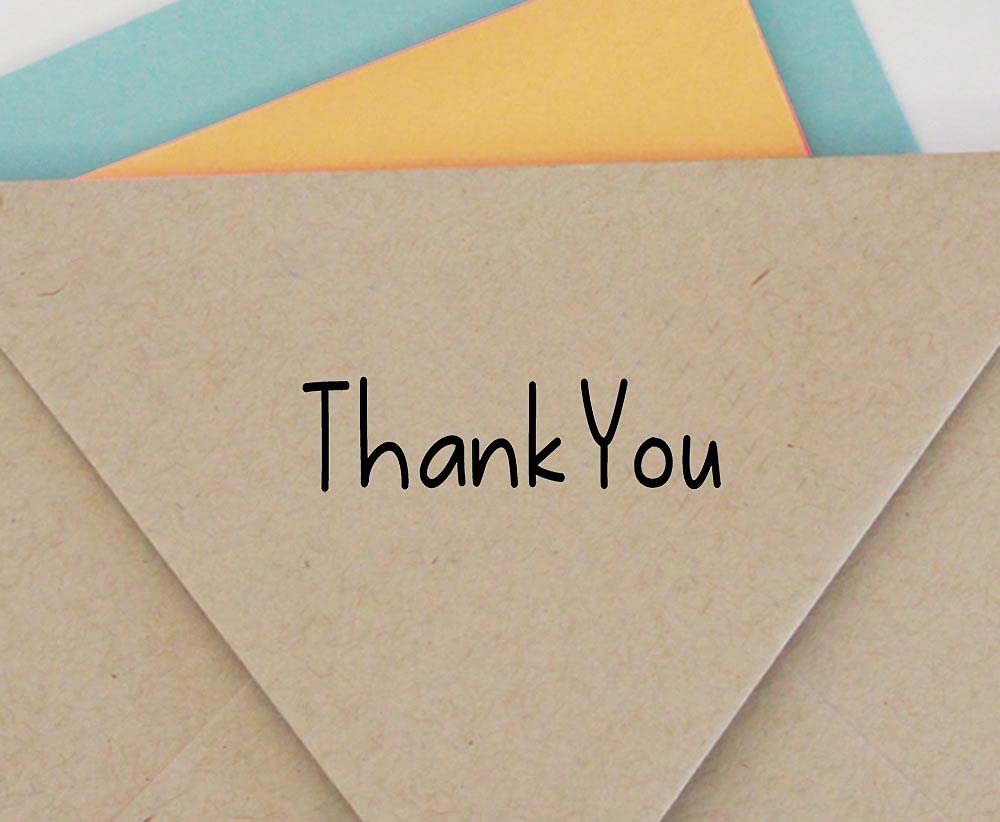 Thank You Self Inking Rubber Stamp Custom Colop Office Stationary P20 Mini Stamper