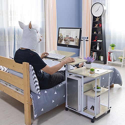 Buy KOMOREBI Adjustable Over Bed Table Overbed Table on Wheels Sofa