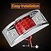 LIMICAR 2PCS Red 12LED Side Marker Lights Sealed Light for Truck Camper Trailer Boats RV
