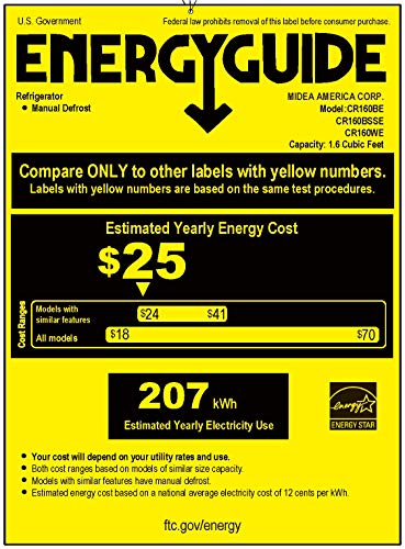 6 Emerson+CR160BSSE+1+6+Cubic+Refrigerator+Stainless