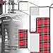Maxcatch Carbon Fiber Fly Fishing Rod Travel Tube(Case) with Aluminum Cap – fits Any 9ft/10ft 4pcs Fly Rod (Thicken Fly Rod Sock-Tartan, for 9ft 4 pcs Fly Rod)