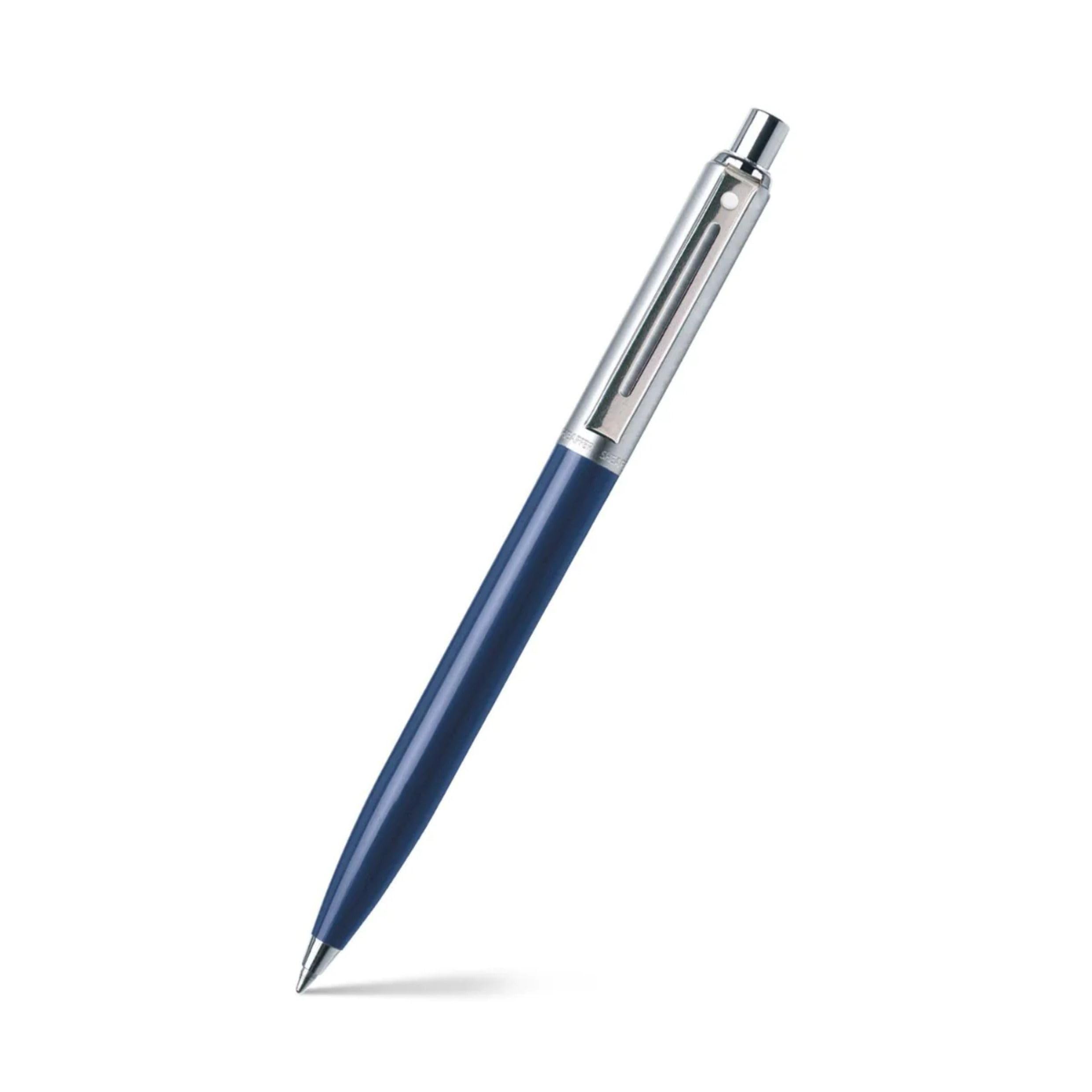 Sheaffer Sentinel - Refillable Ballpoint Pen, Blue Resin Finish, Chrome Trim