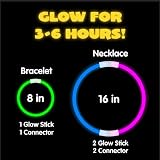 JOYIN 100 Pcs Glow Sticks 8in Glowsticks Party Accessories 7 Colors view 2