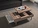 Viva Home LLC Harriet Coffee Convertible Tabletop with Hidden Drawer for Maximum Storage Transforming Lift Top Table, Walnut
