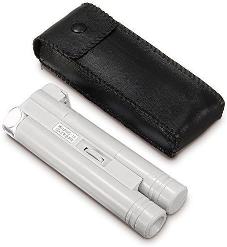 LED Pocket Microscope | Superb 100X Magnification Pocket Microscope with LED Light for Jewelry in Depth Look | Premium ABS and Resin Lenses | Replaceable 2 AA Batteries | White