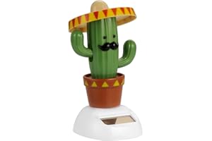 FRECI Cactus Solar Powered Shaking Head Dancing Car Ornament Dashboard Decoration Toy Gift - Cactus