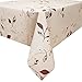 Fancy-fix Tablecloth Heavy Weight Picnic Vinyl Table Linens Oil-proof/ Water-proof/Mildew-proof Vinyl Green Leaves Rectangular Waterproof Tablecloth 54 x 78-inch