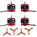 Makerfire 4pcs D1104 7500KV Brushless Motor and 4pcs 1935 3-Blade Propellers for 60 70 80 90 RC Multirotor FPV Racing Drone Quadcopter