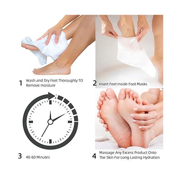 Foot-Peel-MaskFoot-Mask-4-Pieces-Of-Foot-Peel-Mask-Exfoliant-For-Soft-Feet-In-1-2-Weeks-Exfoliating-Booties-For-Peeling-Off-Calluses-Dead-Skin-For-Women-and-Men Foot Peel Mask,Foot Mask 4 Pieces Of Foot Peel Mask, Exfoliant For Soft Feet In 1-2 Weeks, Exfoliating Booties For…