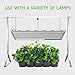 VIVOSUN T5 4 Feet Foldable Grow Light Stand Rack for Plant Growing (Stand, No Bulb Included)