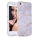 iPhone 7 Case, iPhone 8 Case, Rose Gold Gray Marble Design Case, BAISRKE Slim Flexible Matte Soft TPU Bumper Shockproof Rubber Silicone Skin Cover Case for iPhone 7 (2016) / iPhone 8 (2107)