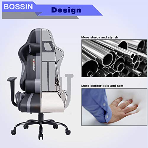 image for Lemberi Gaming Chair Racing Style Office Chair Adjustable Height Chair