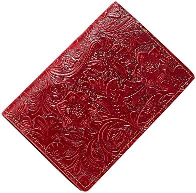 JOYIR Leather Passport Holder – Travel Wallet Cover Case for Men &amp; Women (Red Color)