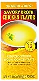 Trader Joe's Savory Chicken Broth,4.06 OZ (115g) 12 pouches per box