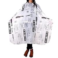 RIBITENS Unisex Home Salon Make Up Haircut Shave Apron Bun & Crown Shapers