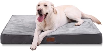 Jaspuriea Extra Large Orthopedic Dog Bed 120x75x10cm Waterproof Cover