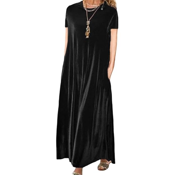 Amazon.com: Long Sleeve Maxi Dress for Women Lace Turtleneck Velvet Wrap  Slit Front Long Dress Elegant Formal Dress Black : Clothing, Shoes & Jewelry