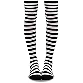 Womens Long High Stockings for Halloween Cosplay Accessories for Women Girls Vintage Party Costume Socks Stretchy Leg Warmers