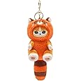 QHUACIZJL Cute cat keychain 5" plush backpack accessories bag pendant cute keychain gift