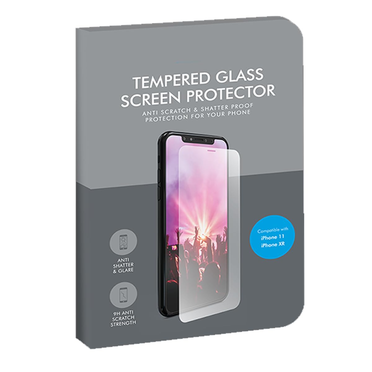 Zale Yardley Screen Protector, iPhone Tempered Glass Screen Protector, 6.1 inches Screen Cover, Soft Touch, Scratch Resistance Screen Protection Case, Anti Bubbles (IPHONE 11/XR PRO)