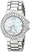 Disney Women's TK2031 Tinkerbell Mother-of-Pearl Dial Silver-Tone Bracelet Watch