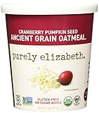 Purely Elizabeth Gluten-Free, Organic, Superfood Oatmeal Cup, Cranberry Pumpkin Seed, 12 Count